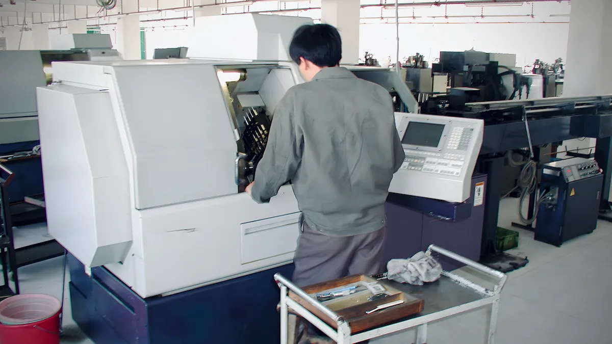 Hengli Factory Floor CNC Operator